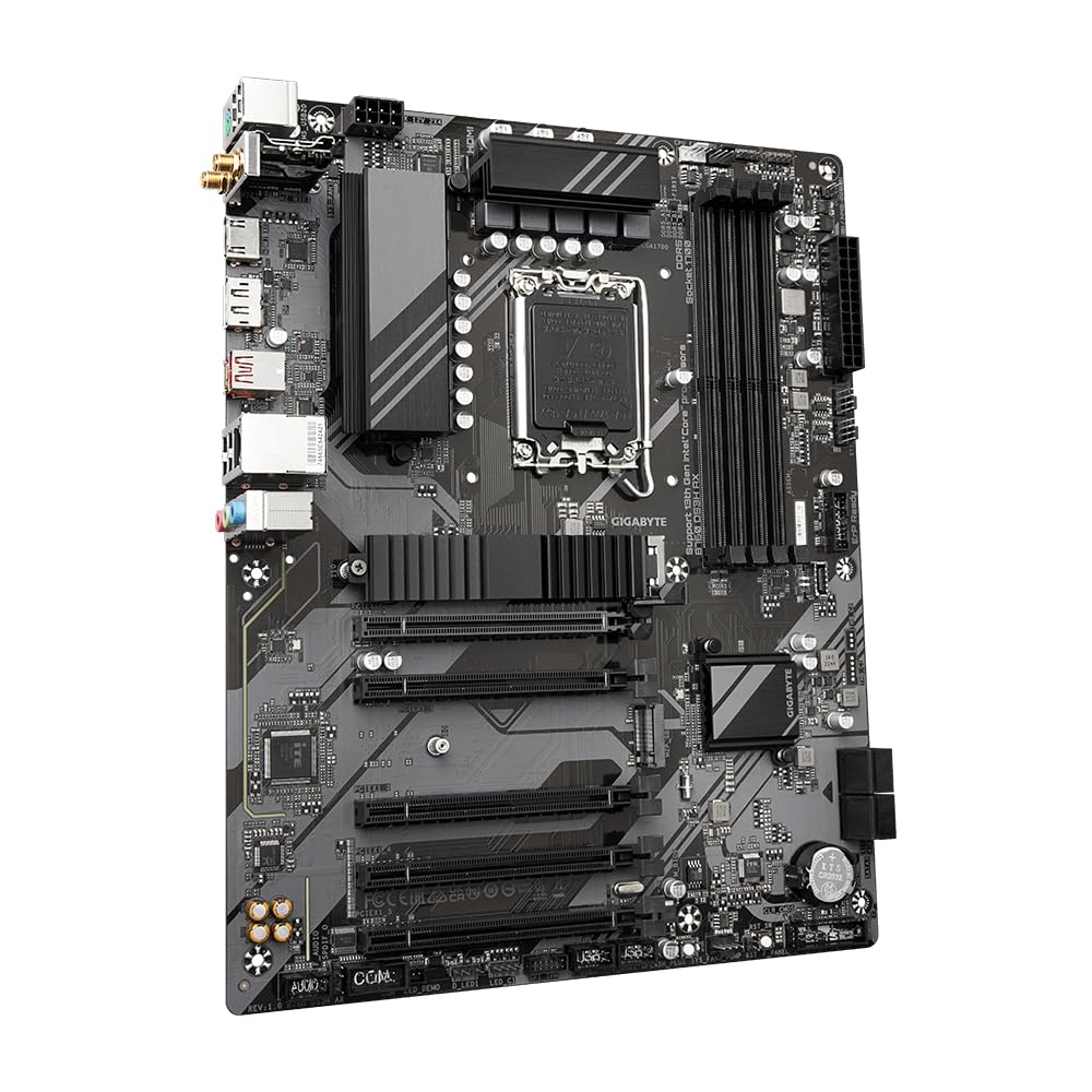 GIGABYTE B760 DS3H AX Scheda Madre - Supporta processori Intel Core 14ª generazione, VRM digitale a 8+2+1 fasi, fino a 7600MHz DDR5 (OC), 2x PCIe 4.0 M.2, Wi-Fi 6E, LAN GbE, USB 3.2 Gen 2x2