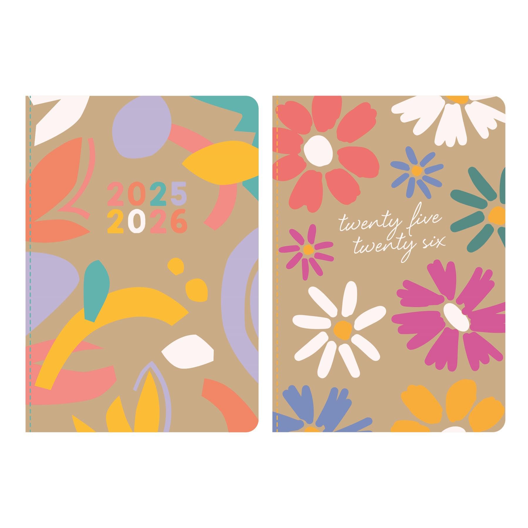 2025-26 A5 Academic Diary Fully Recyclable Week-to-View Planner Softcover Eco-Friendly