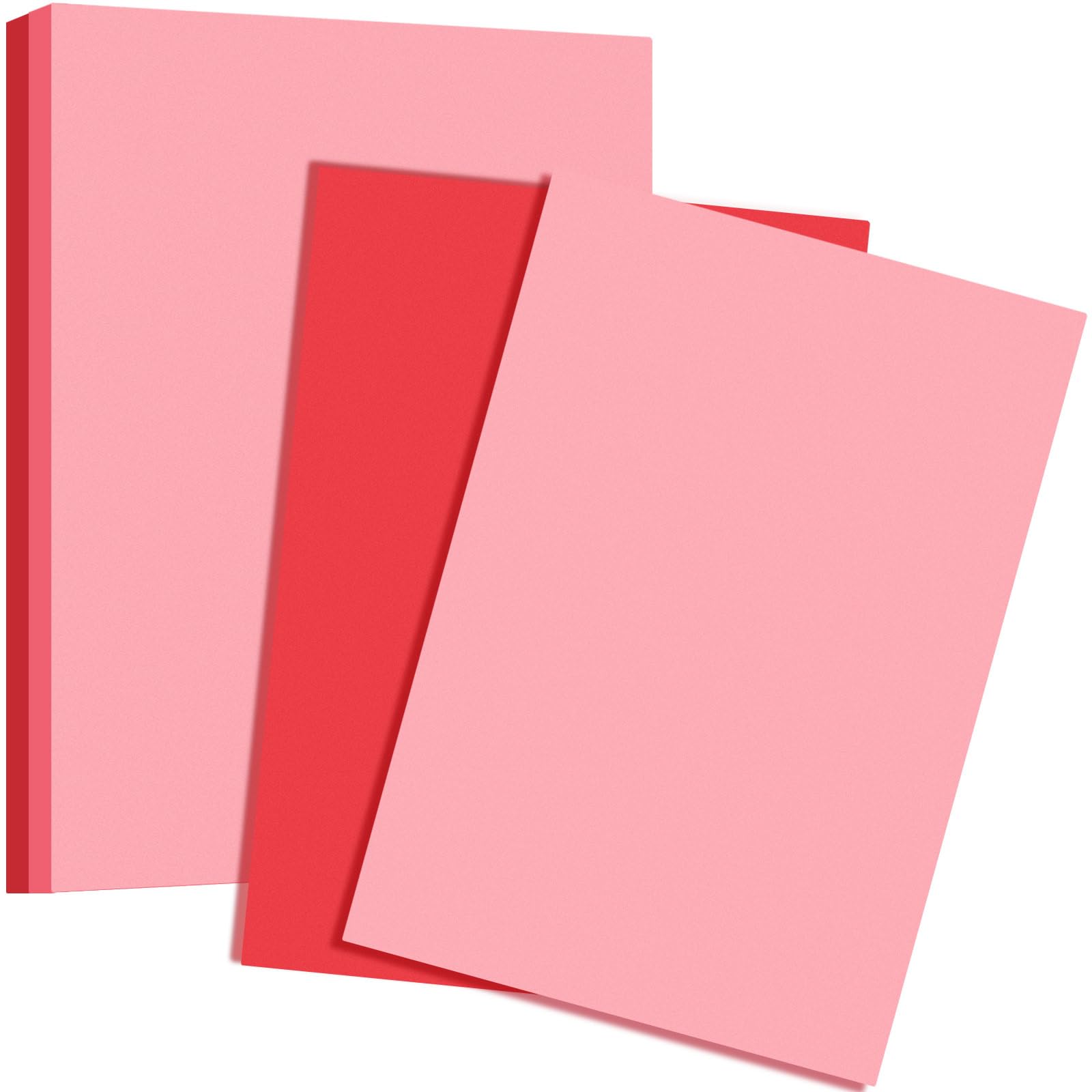 Colarr 300 hojas de papel de cartulina de colores para el día de San Valentín de 8.5 x 11 pulgadas, papel de construcción de colores impreso de 65 libras, 180 g/m², cartulina de doble cara para