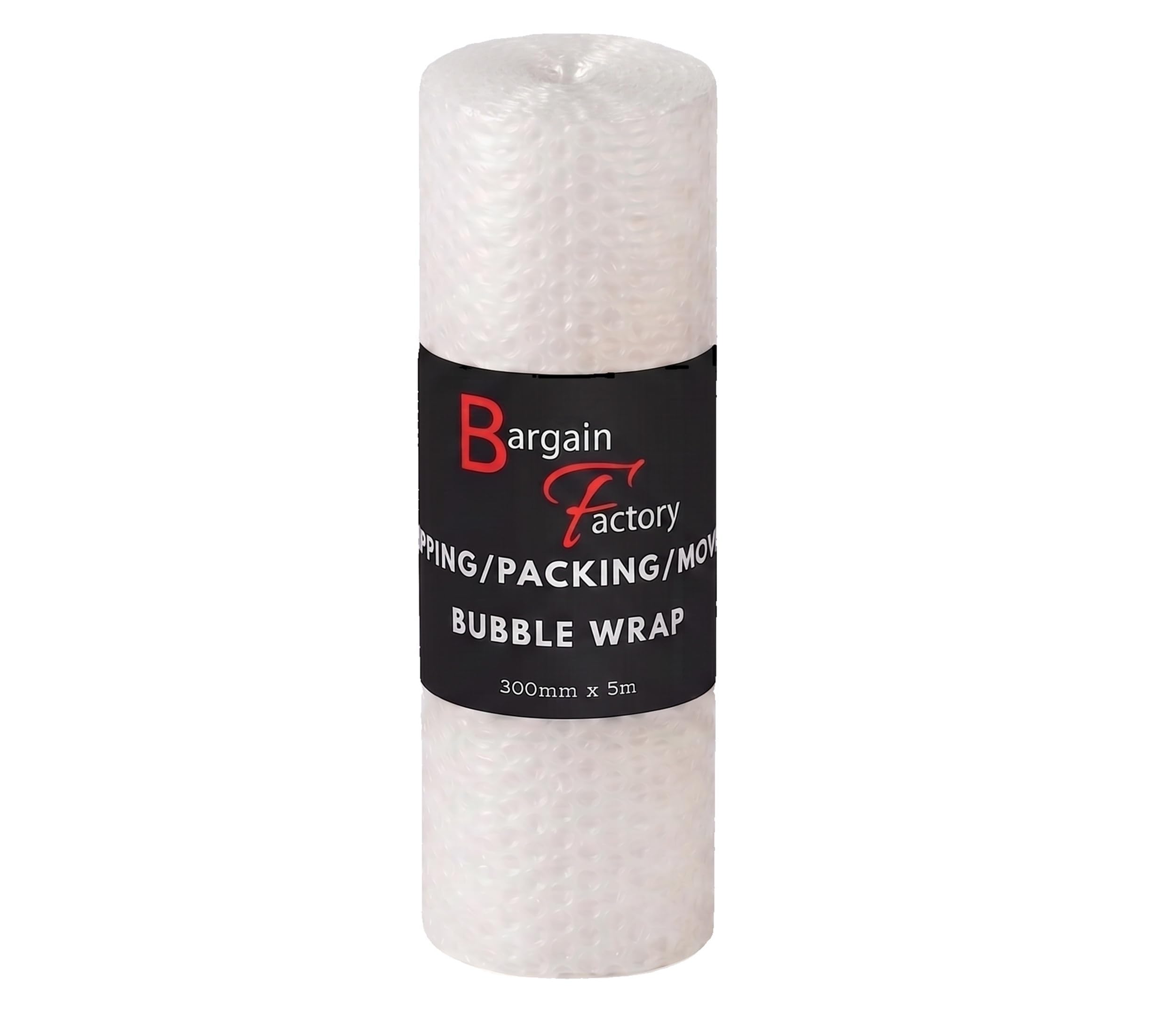 Bargain Factory Extra Large 300mm X 5m Roll of Quality Bubble Cushioning Wrap Roll - Strong, Affordable, and Ideal for House Moving, Removals, Packing, Shipping, and Mailing