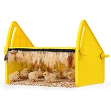 Heating Brooder Plate for Chicks Ducklings, Adjustable Brooder House for Keeping Poultry WarmYellow, L