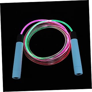 Toddmomy Glowing Skipping Rope Exercise Jump Rope Kids Jumprope Jump Rope for Fitness Outdoor Jumping Rope Outdoor Exercise Skipping Rope Weighted Rope Pvc Blue Creative Jump Ropes Luminous