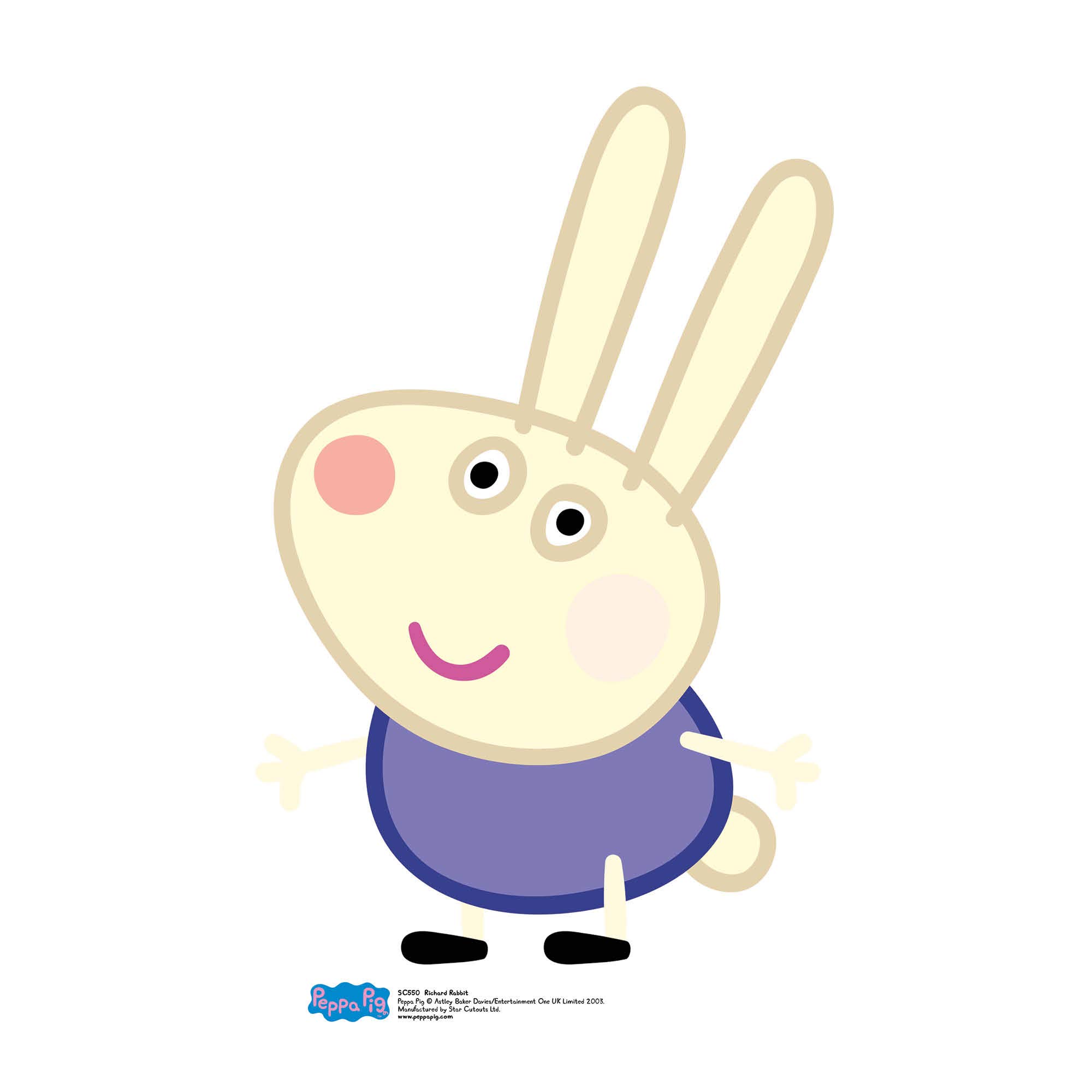 Peppa Pig Richard Rabbit Cardboard Cutout