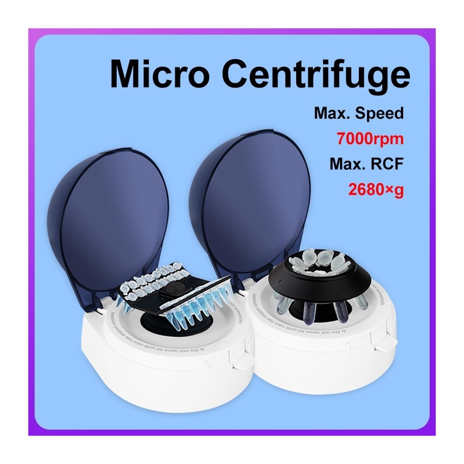 Labor Mini-PCR-Zentrifuge 7000 U/min Feste Geschwindigkeit Medizinische Blutplasma-Zentrifuge Mini-4K Kompatibel mit 2-ml-Röhrchen Für den Laborgebrauch