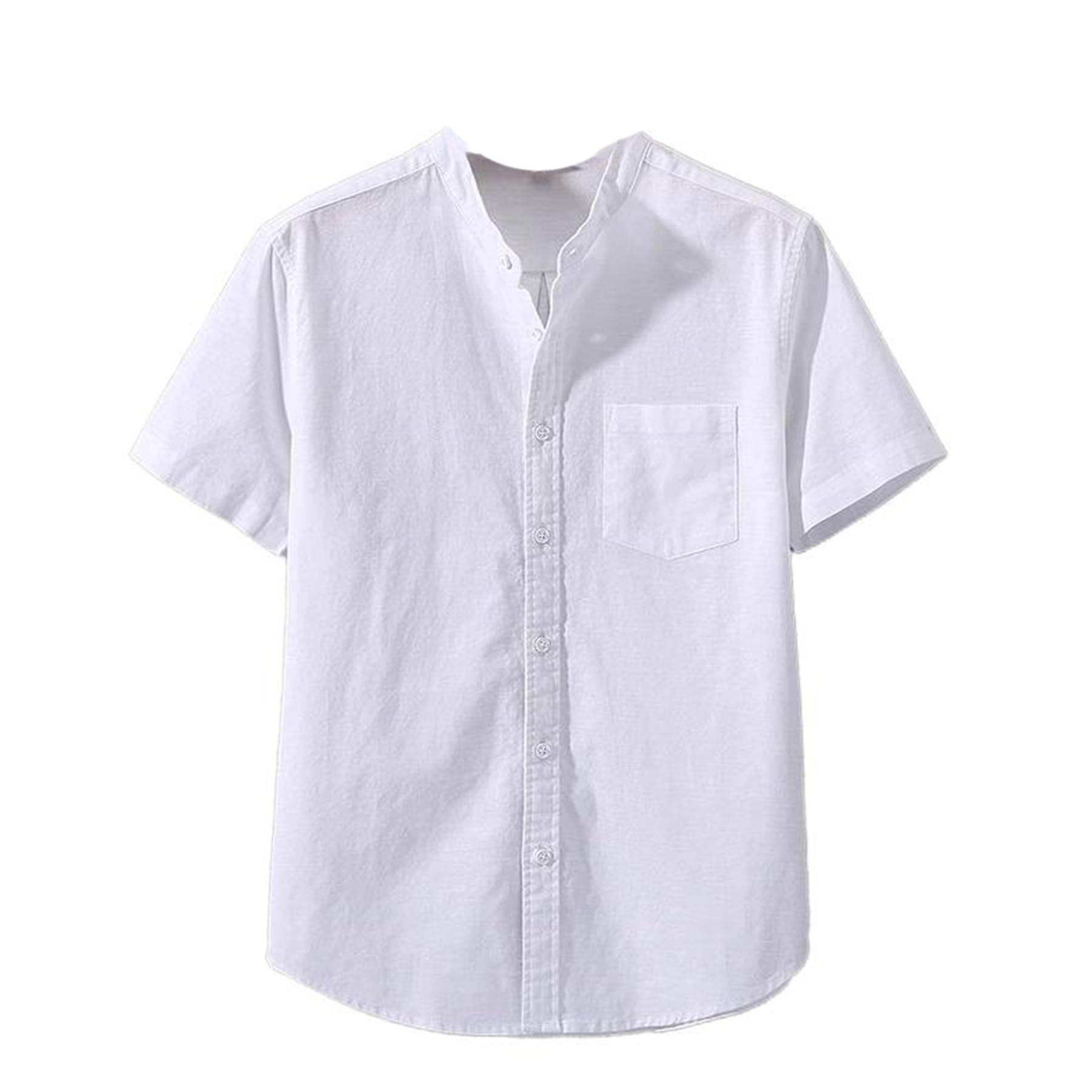 GUOYUXIAO Männer-Sommer-EIS-Silkwolle-Kasual-Kurzarmhemd, kühl.