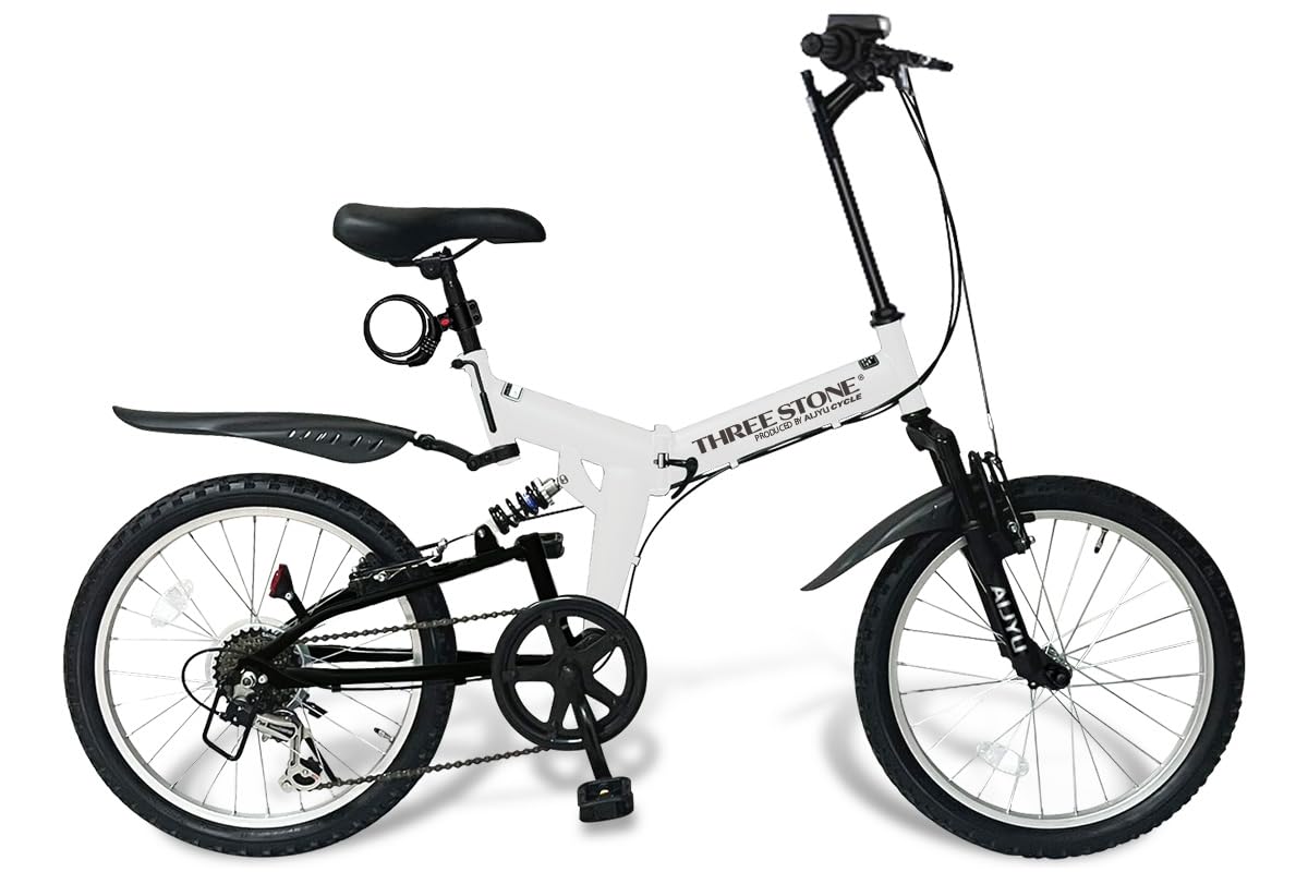 Amazon | THREE STONE 折りたたみ自転車 自転車 20インチ AJ-01 MTB