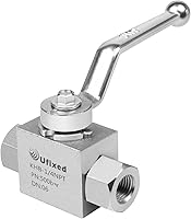 Vista 10 de Válvula de bola hidráulica NPT de 1/2 pulgada no oxidada con mango 7250PSI a prueba de fugas, válvula de bola de alta presión resistente