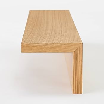 Amazon｜無印良品 壁に付けられる家具棚 オーク材突板 幅88×奥行