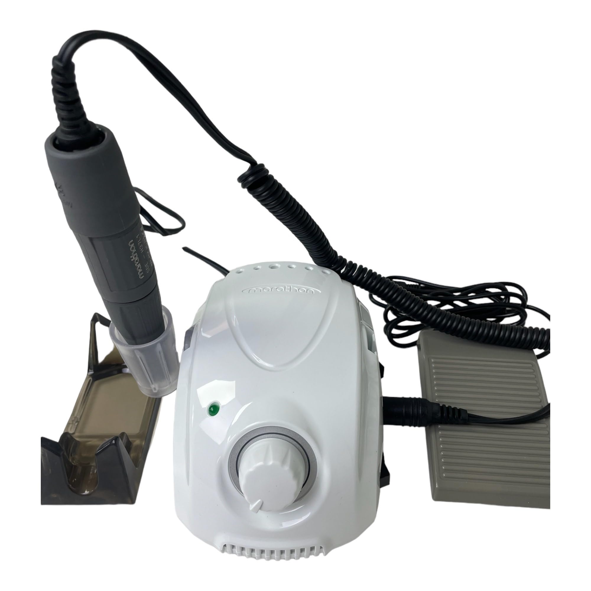 Electric Nail Drill Marathon Champion III 35000RPM for Acrylic Nails, Electric Nail Drill for Thick Nail, Manicure Tool for Salon and Personal Use