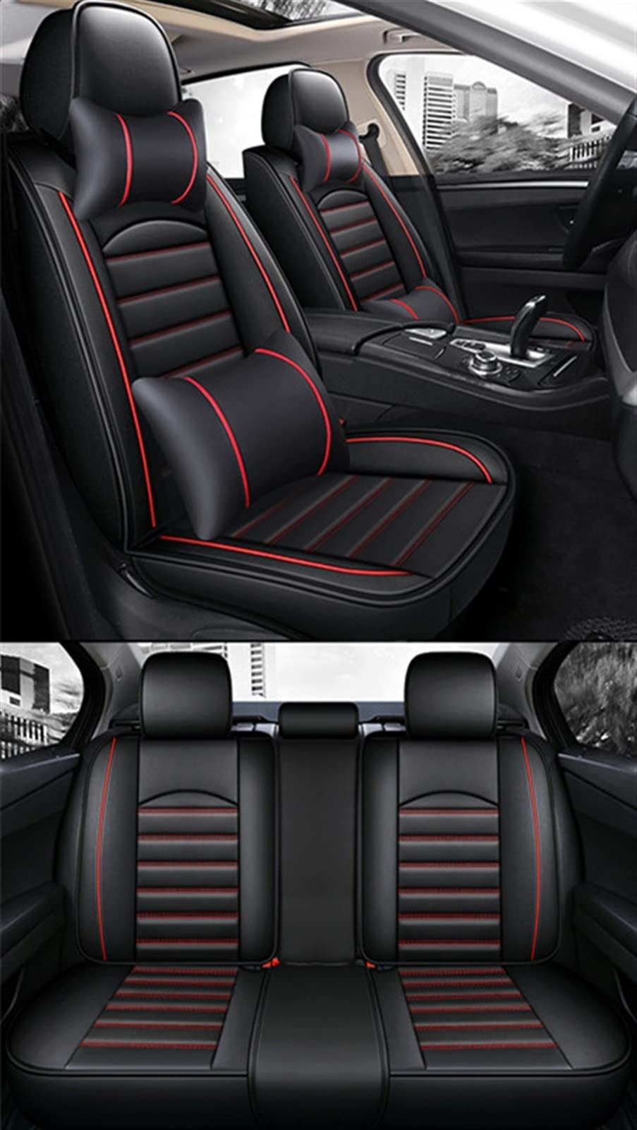JTWMTY Car Seat Cushion Covers For MITSUBISHI Outlander ASX Eclipse Cross Lancer Pajero Sport V93 Zinger Galant Triton protectors