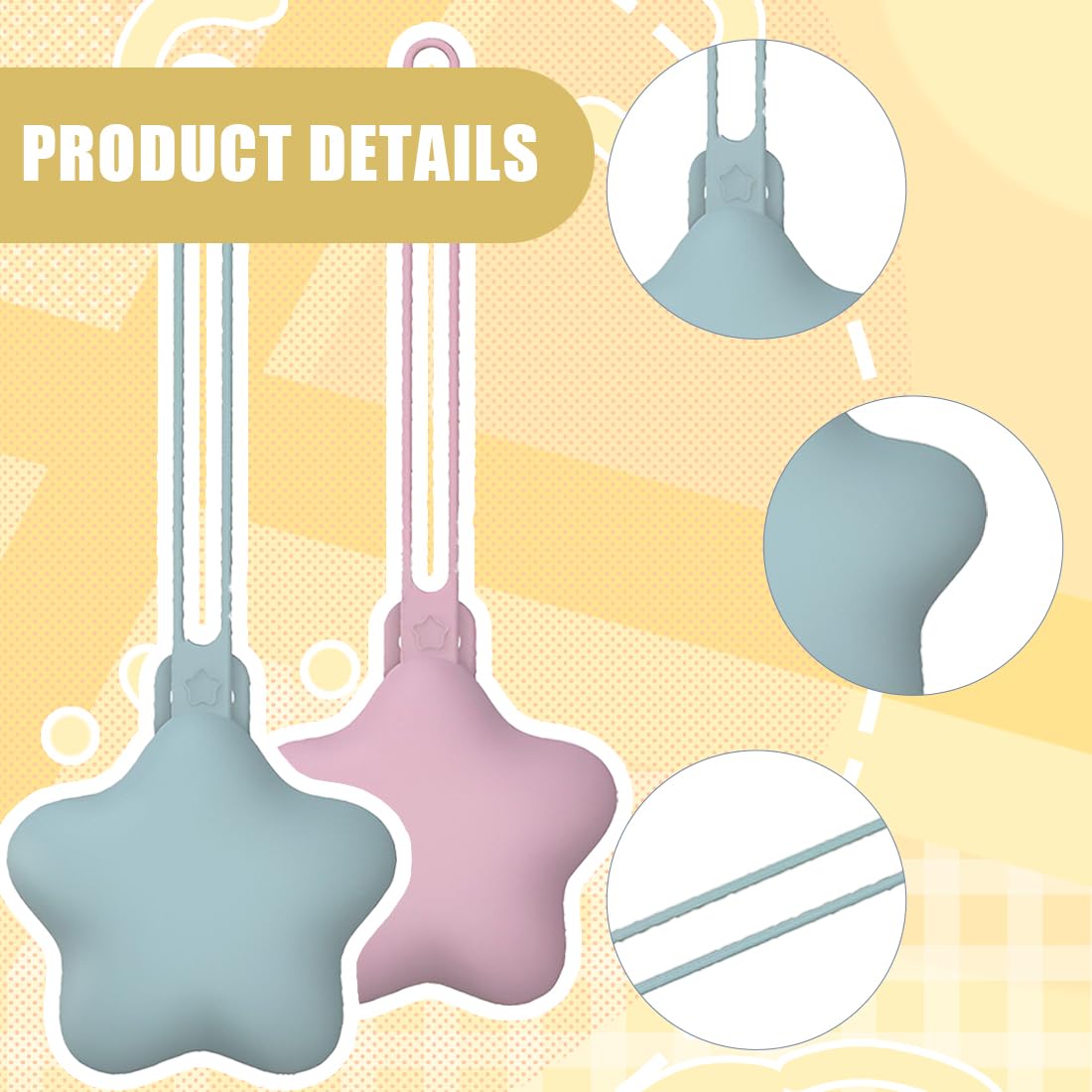2 Pcs Porta Chupetes Bebe Estuches Para Chupetes Estuches De Viaje Portátiles De Silicona Para Chupetes Sin Bpa Accesorios Universales Lavanda Azul