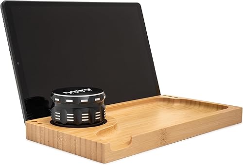 Miniatura 7 de Blue Bus Genesis - Caja grande de bambú con cerradura, tapa y bandeja, caja de almacenamiento decorativa de madera para recuerdos