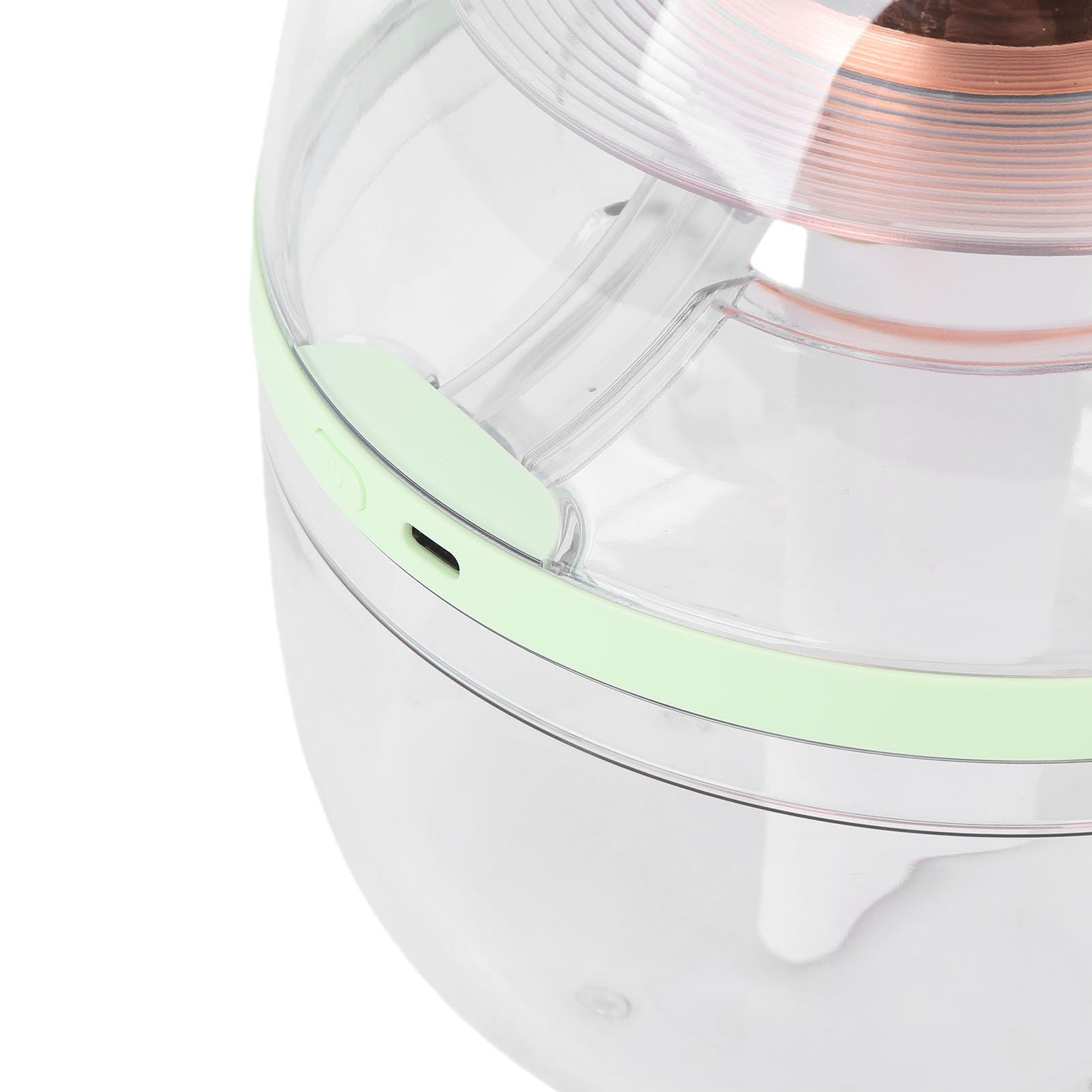 BRRNOO Umidificatore Trasparente 3L Grande Capacità, Spray e Luce (GREEN)
