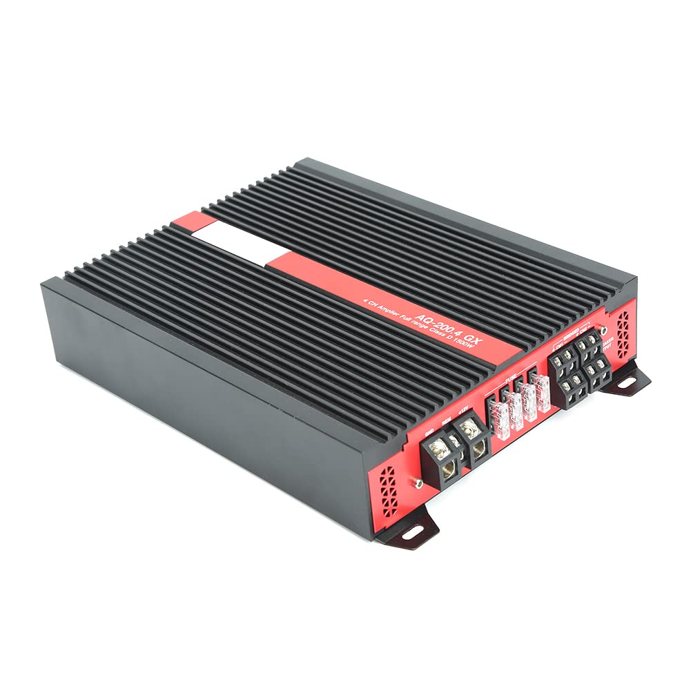 EMUKOEP Amplificatore Stereo per Auto Subwoofer Potente e Compatto AMP 480W×2 per gli Appassionati di Audio per Auto