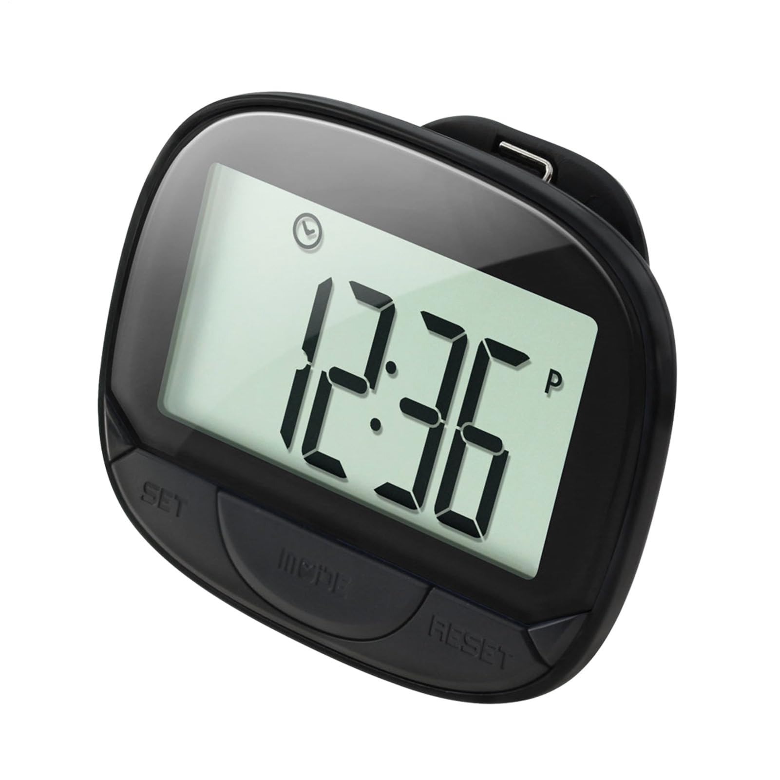Clip de podomètre de Marche,Podomètre numérique pour la Marche | Fitness Step avec Horloge, podomètre de Sport Portable pour Pas/Distance/Calories