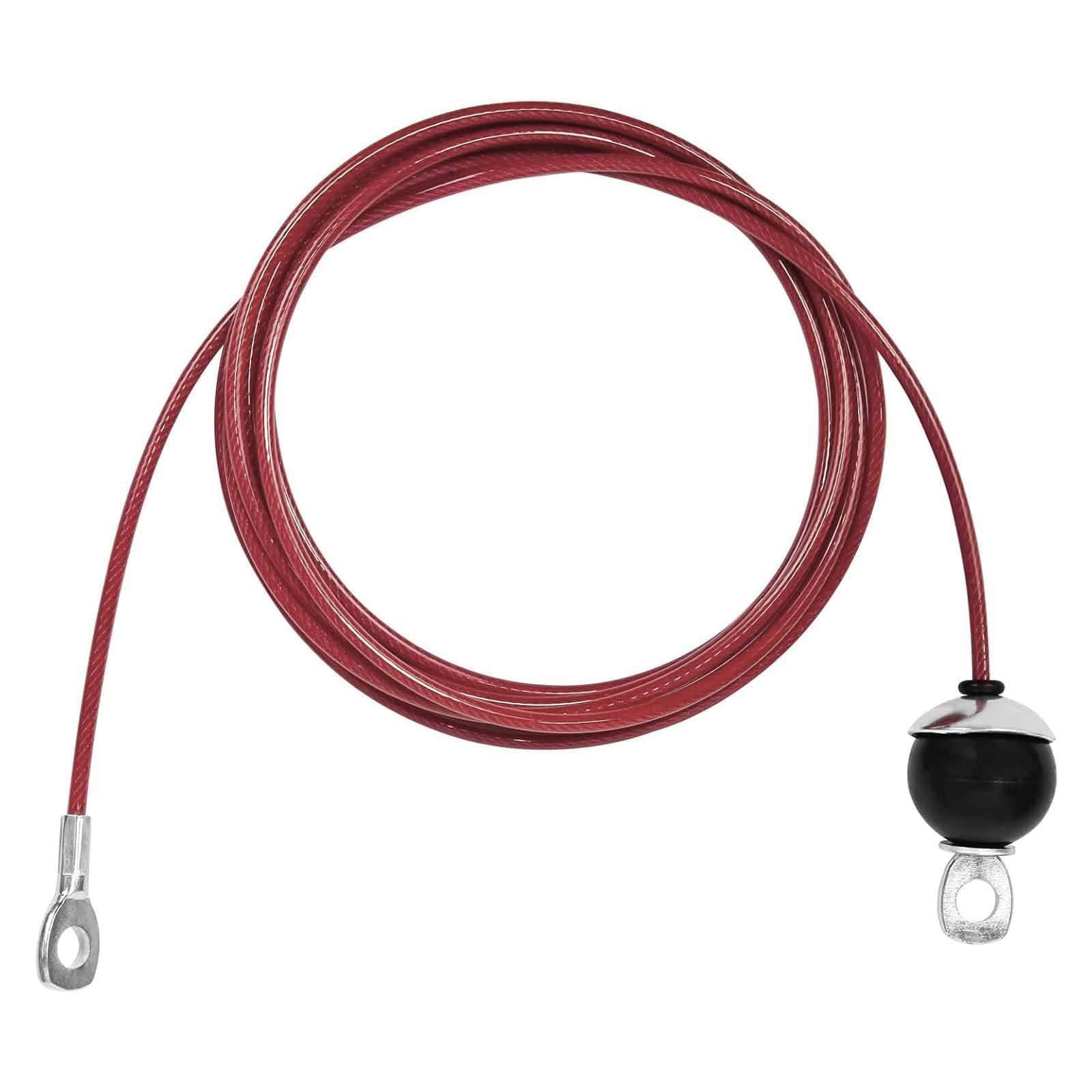 Replacement Cables for Home Gym, Fitness Pulley Cable, Weight Machine Replacement Cable with Stopper Ball (Type-B (Red Fixed Length), 39'')-image-20