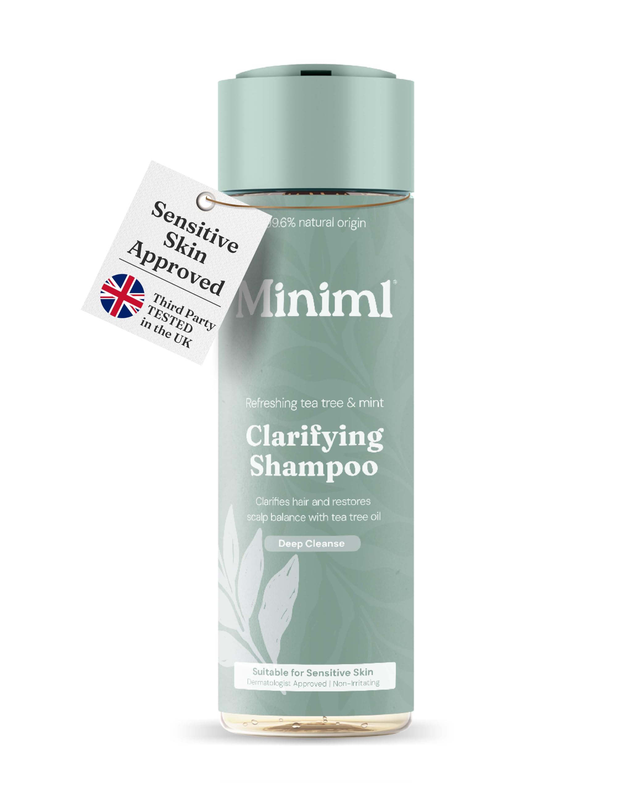 Miniml Clarifying Hair Shampoo 400ml – Refreshing Tea Tree & Mint