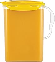 Vista 21 de LOCK & LOCK – Jarra de agua para puerta del refrigerador, con asa, sin BPA (bisfenol A), jarra de plástico con tapa abatible, perfecta para hacer