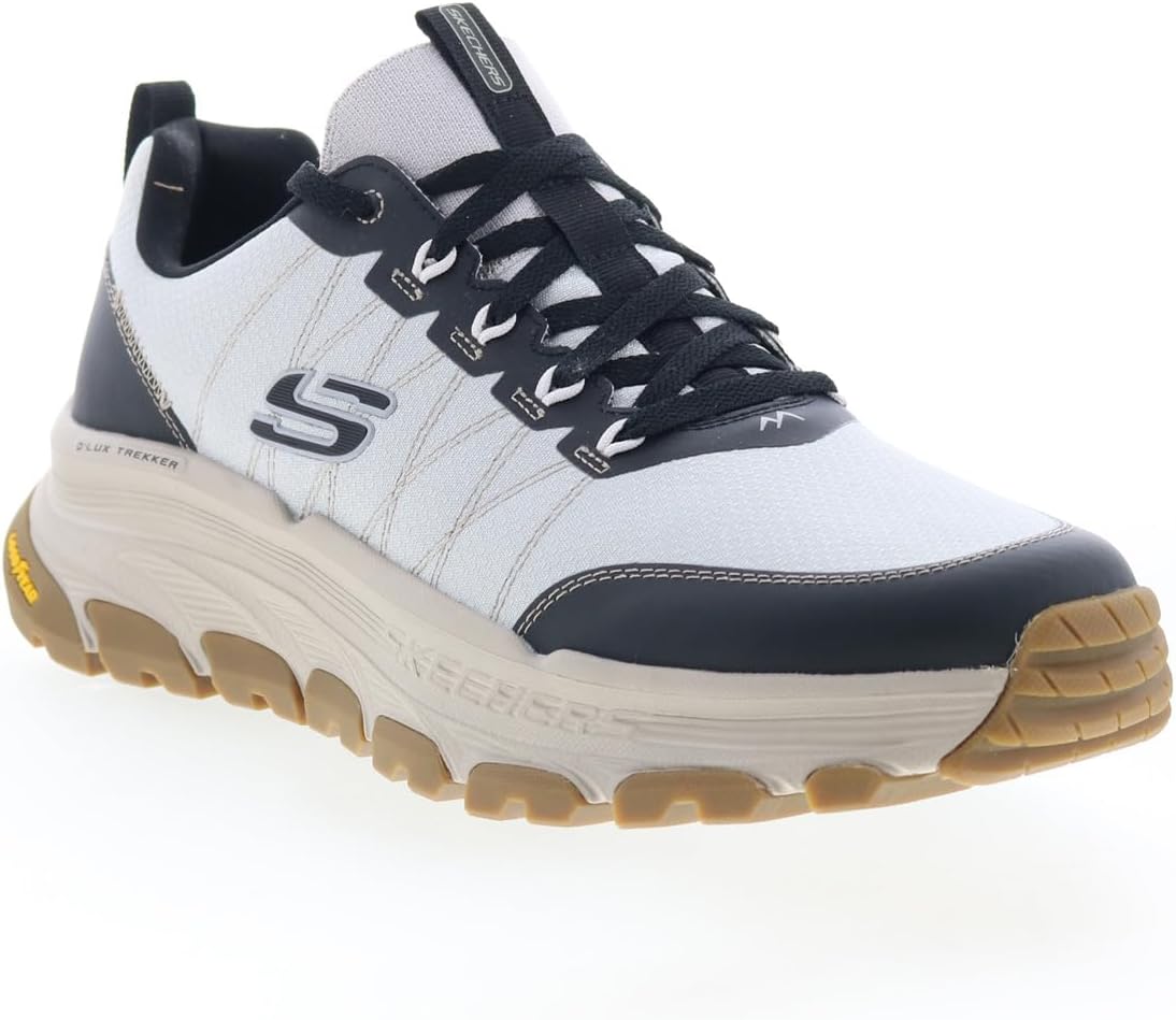 Skechers - Mens Relaxed Fit: D'Lux Trekker - Toughtwill Sneakers, Color Light Gray, Size: 11 M US