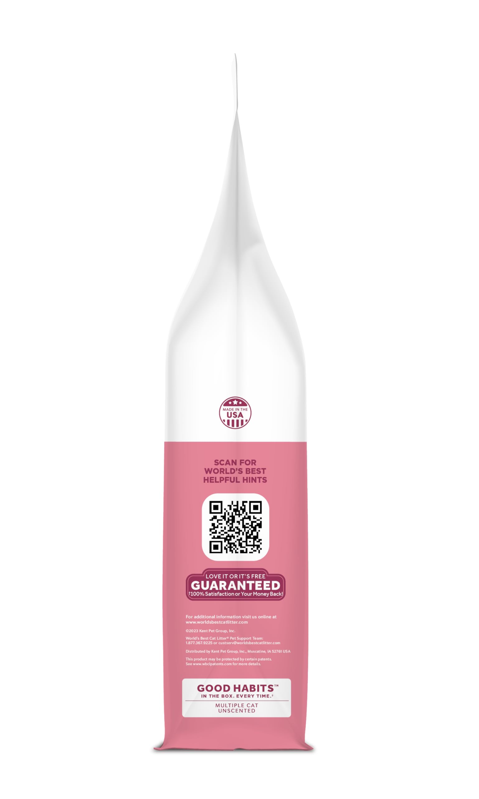 WORLD'S BEST CAT LITTER Good Habits Cat Attract Litter | Atrayente natural a base de plantas | Arena de maíz desechable | Control de olores sin perfume | Bajo seguimiento y ligero | Bolsa de 32 libras