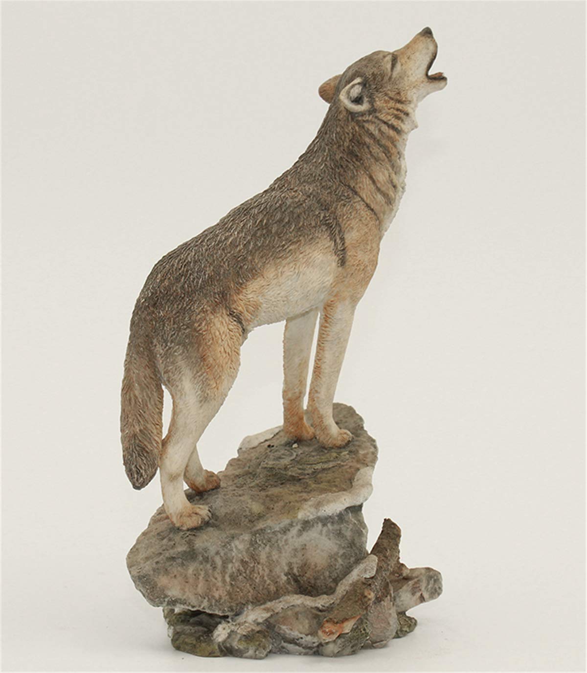 AMITD Wolf Coyote Model Animal Figure Resin Decor Statue Gift