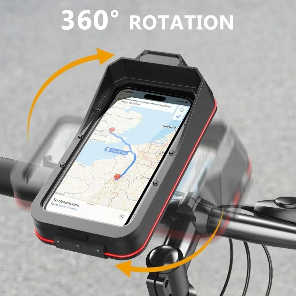 Supporto Manubrio Universale Per Bici Scooter Porta Cellulare Impermeabile Per Motocicli Biciclette Per Dispositivi 4.7 A Pollici