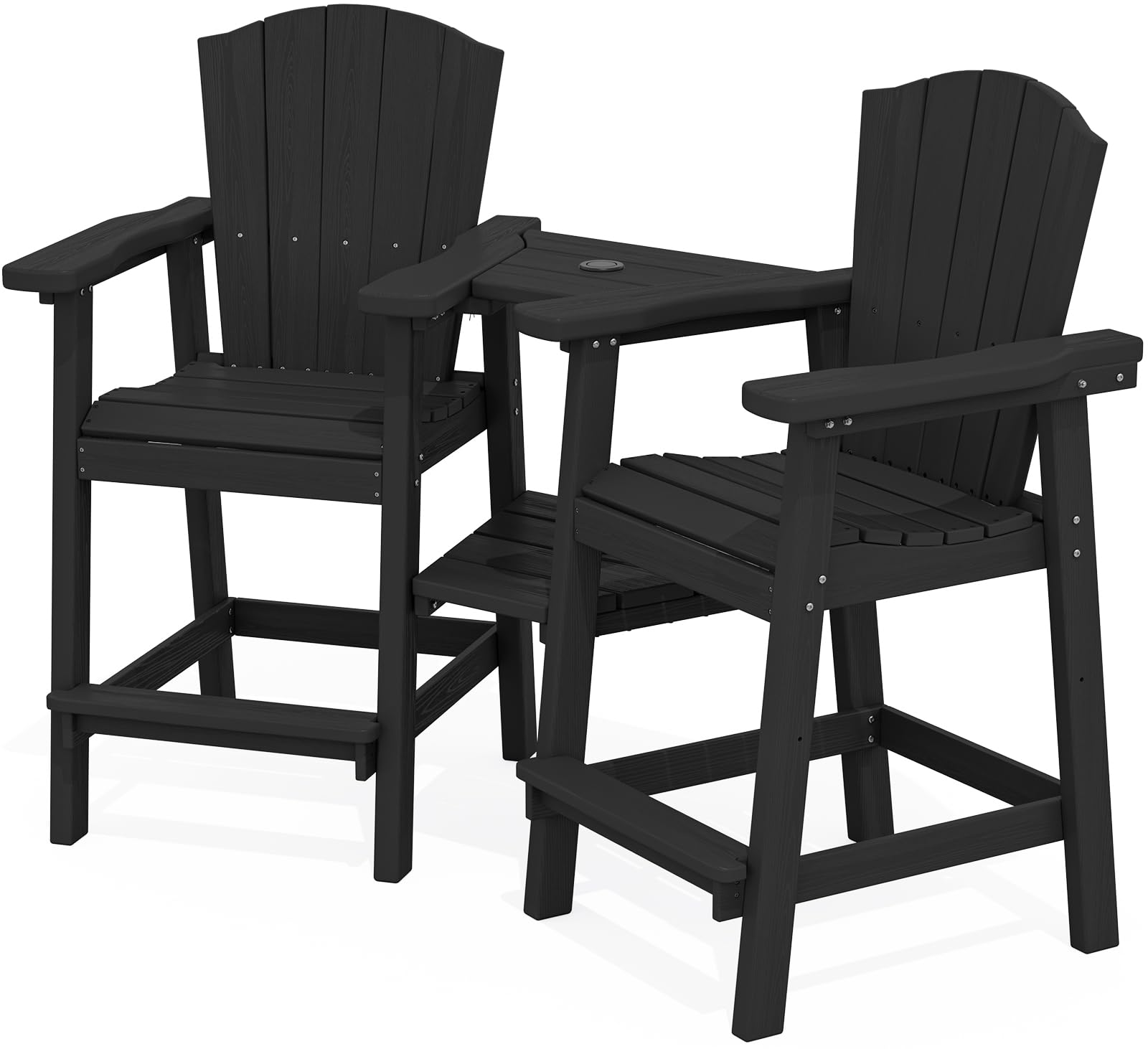 Amazon.com: KINGYES Tall Adirondack Chair Set of 2, HDPE Tall