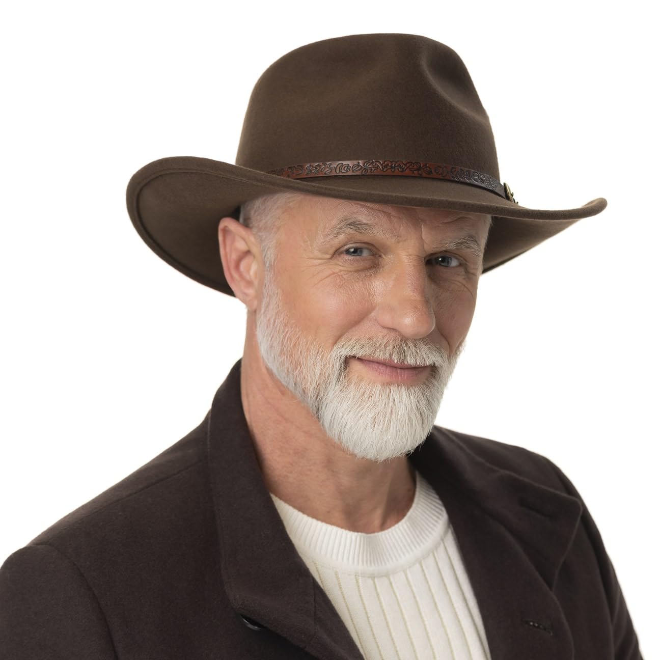 STETSON Norbeck kapelusz kowbojski zgniatany filc welniany Meski Jesien Zima