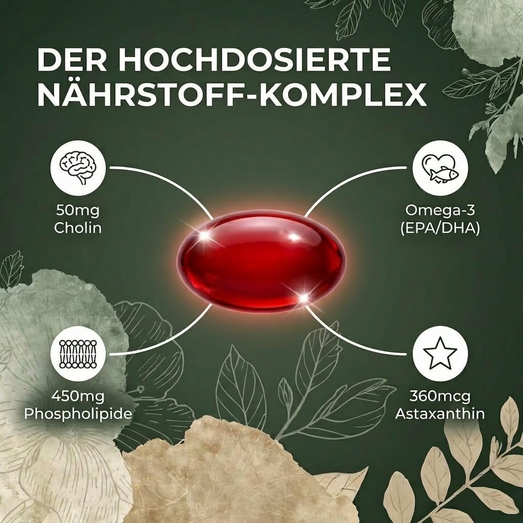 MoriVeda NKO® Antarktische Krillöl Kapseln 270 Stück (3x90) mit Vanille – 1000 mg Antarktisches Krillöl/Tagesdosis – EPA DHA Astaxanthin Cholin Phospholipide – MSC-zertifiziert, aus ECO Harvesting