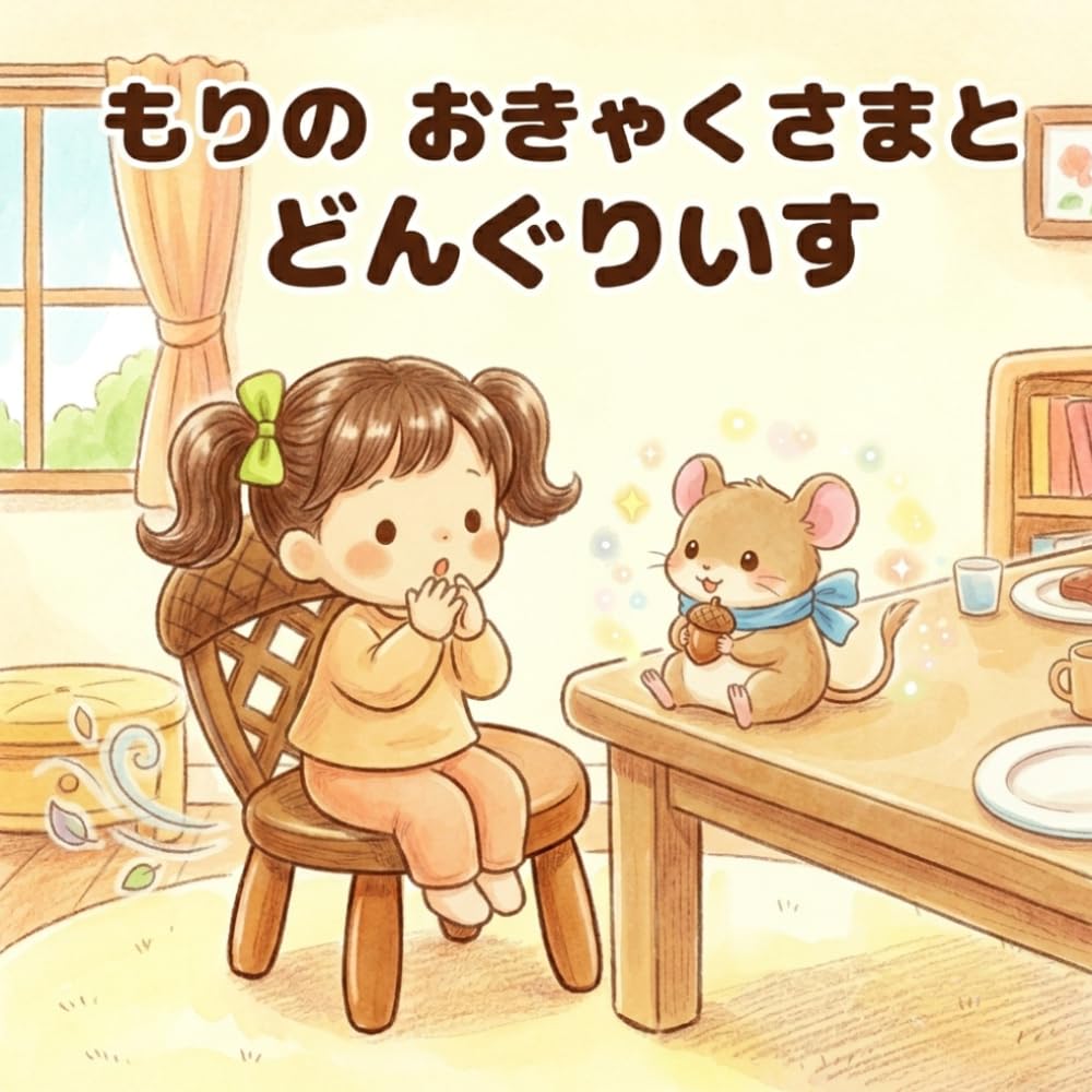もりの おきゃくさまと どんぐりいす: 2歳・3歳・4歳・5歳向け 立ち歩きを防いで優しい心を育む 魔法の食育えほん