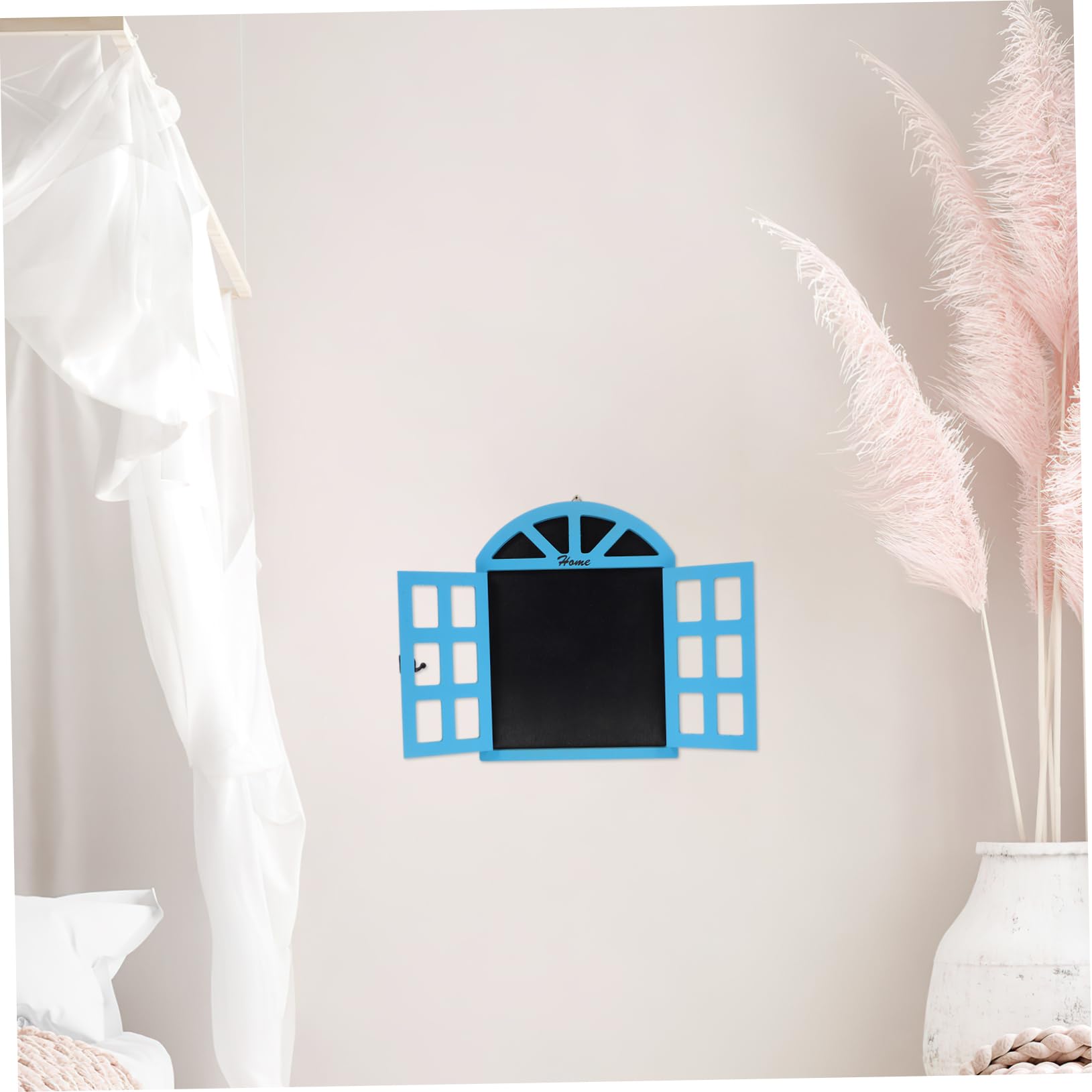 SHINEOFI Holz Kreidetafel zum Aufhängen als Fensterdeko Leicht Abwischbar Blau für Zuhause und Hochzeiten