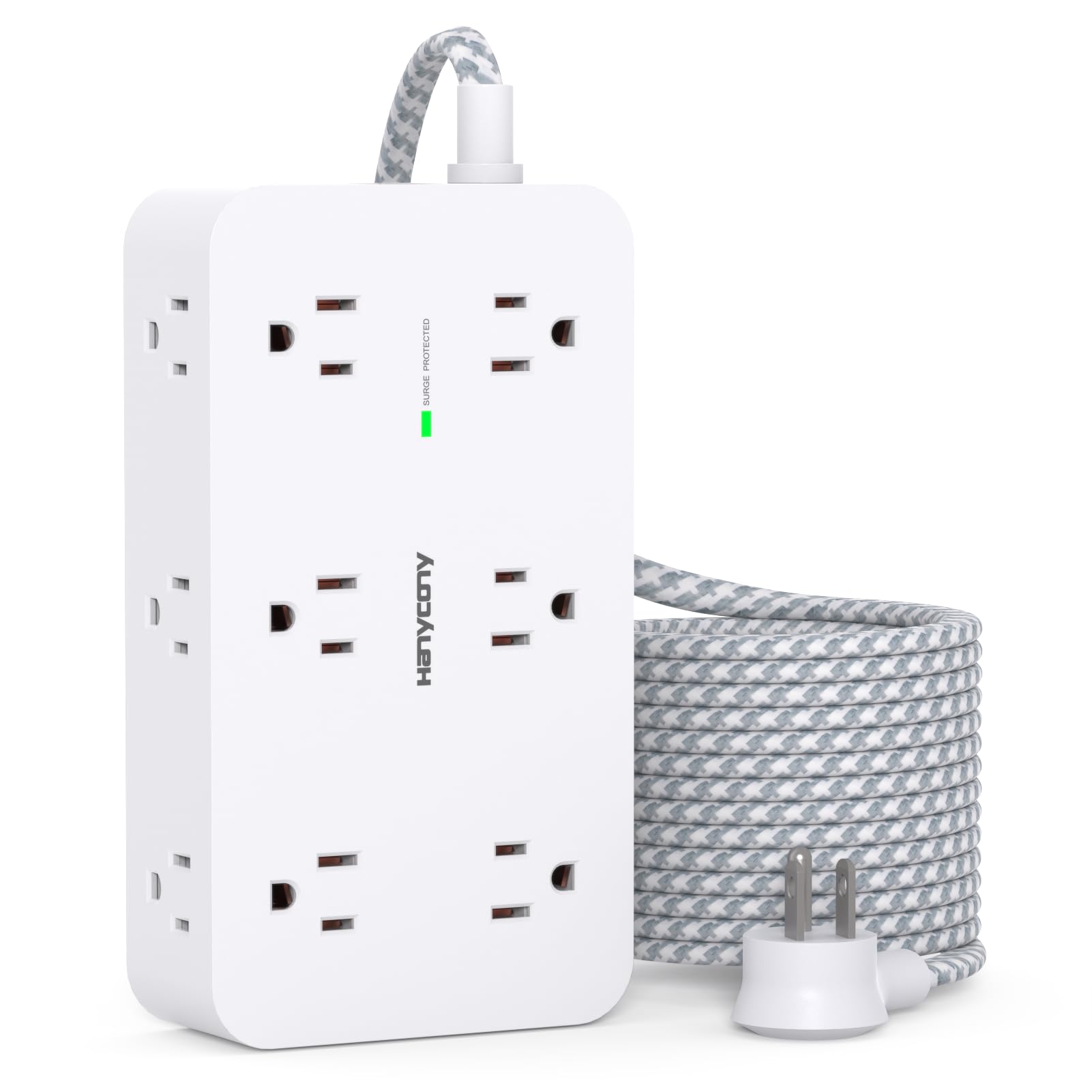 Amazon.com: Extension Cord 15 Ft, HANYCONY Power Strip Surge