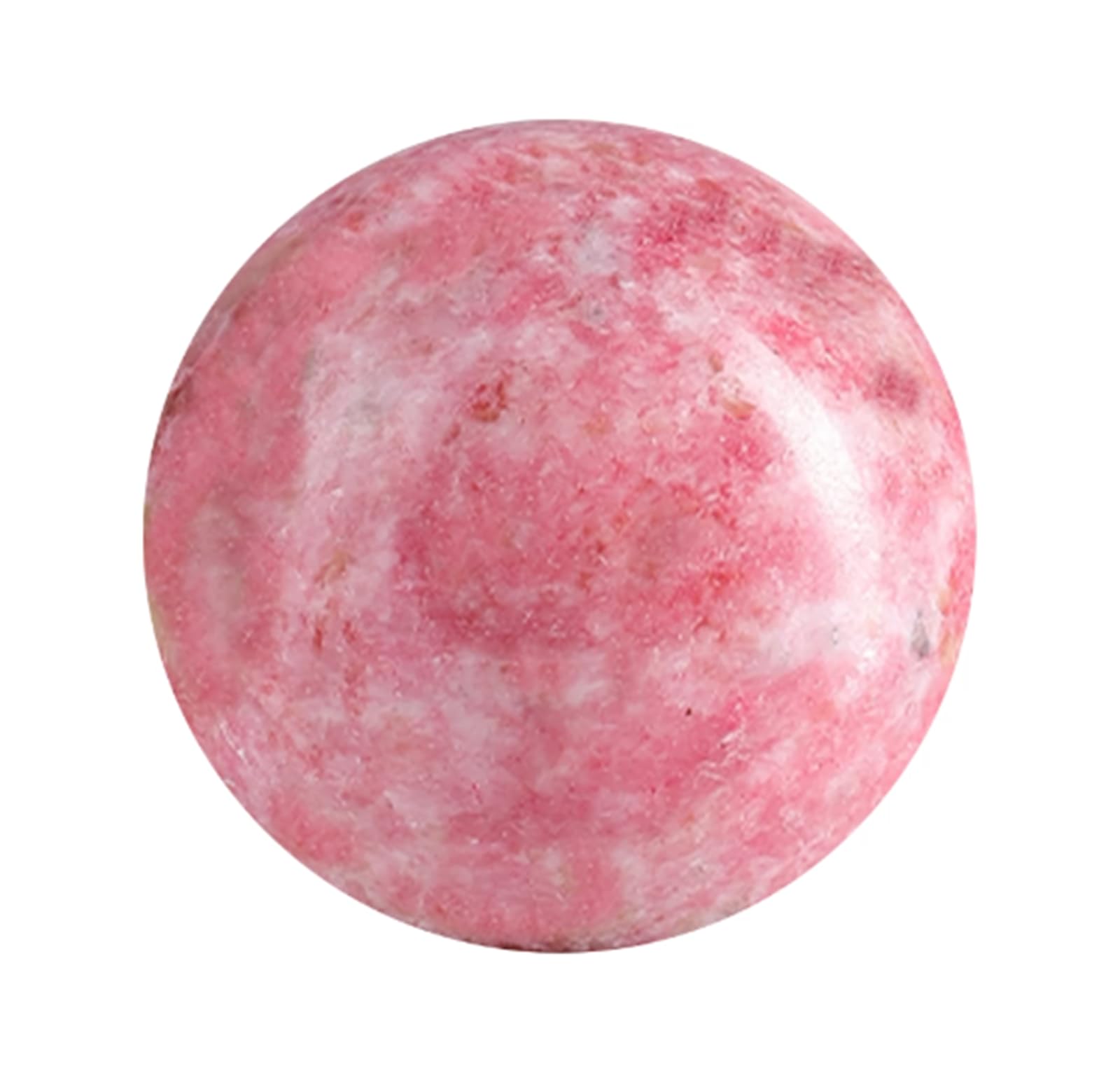 DPURPIWADY Rhodonite Crystal Ball, Quartz Stones Sphere, Gemstone Figurine for Home Decoration Fengshui