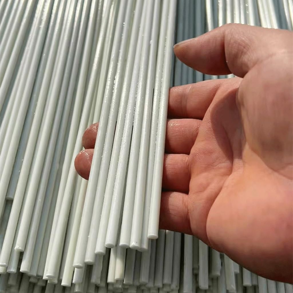 Aste in fibra di vetro solide da 10 pezzi da 1000 mm – Asta tonda elastica ad alta resistenza(10pcsx8.5x1000mm)