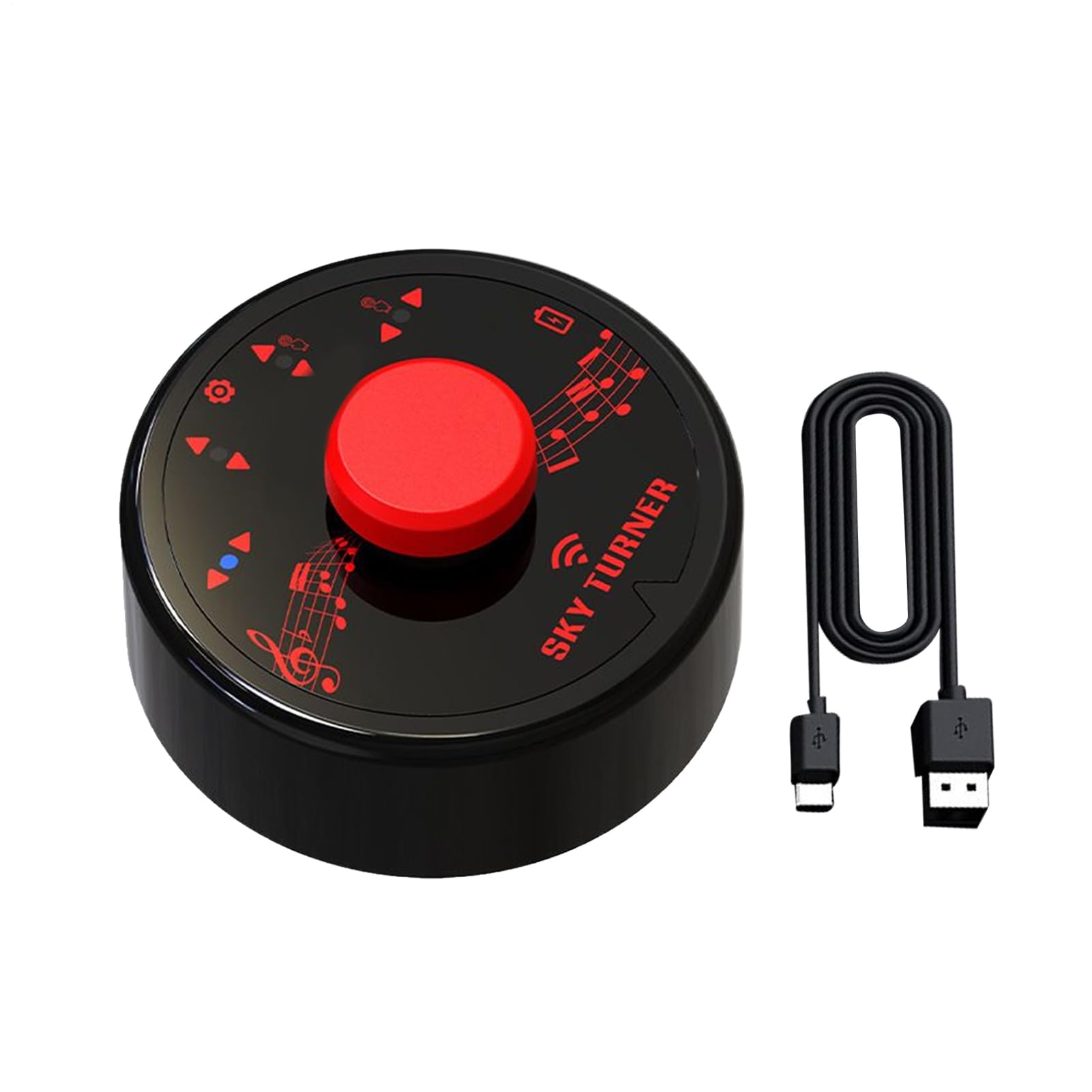 Pédale à pied sans fil pour parcourir les pages, contrôleur application rechargeable, mini clavier sans fil et mains pour tablette, téléphone, clavier, streaming en direct, textes à défiler