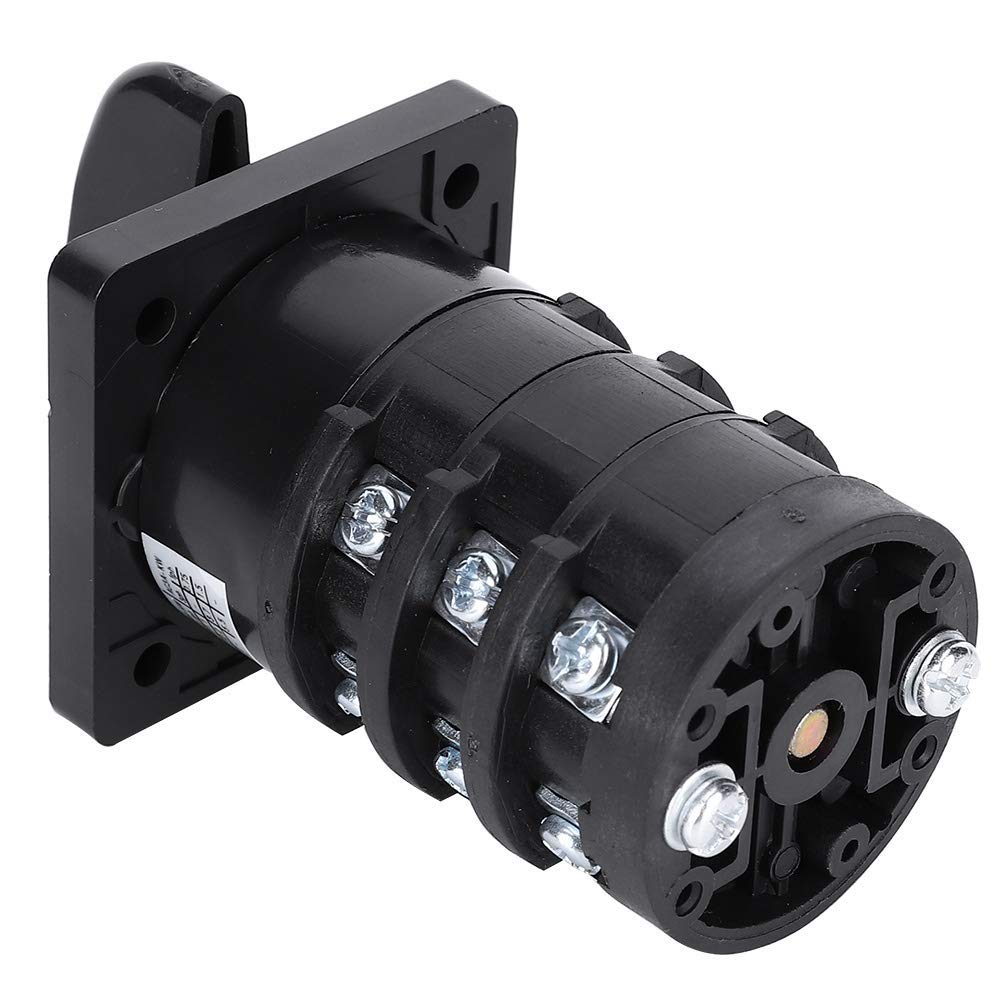 Commutateur Rotatif AC 20A 1 Pièce, 500V, 6 Positions, 12 Bornes, Sélecteur de Commande, Structure Solide, Isolation Élevée, Pour Contrôle de Circuits