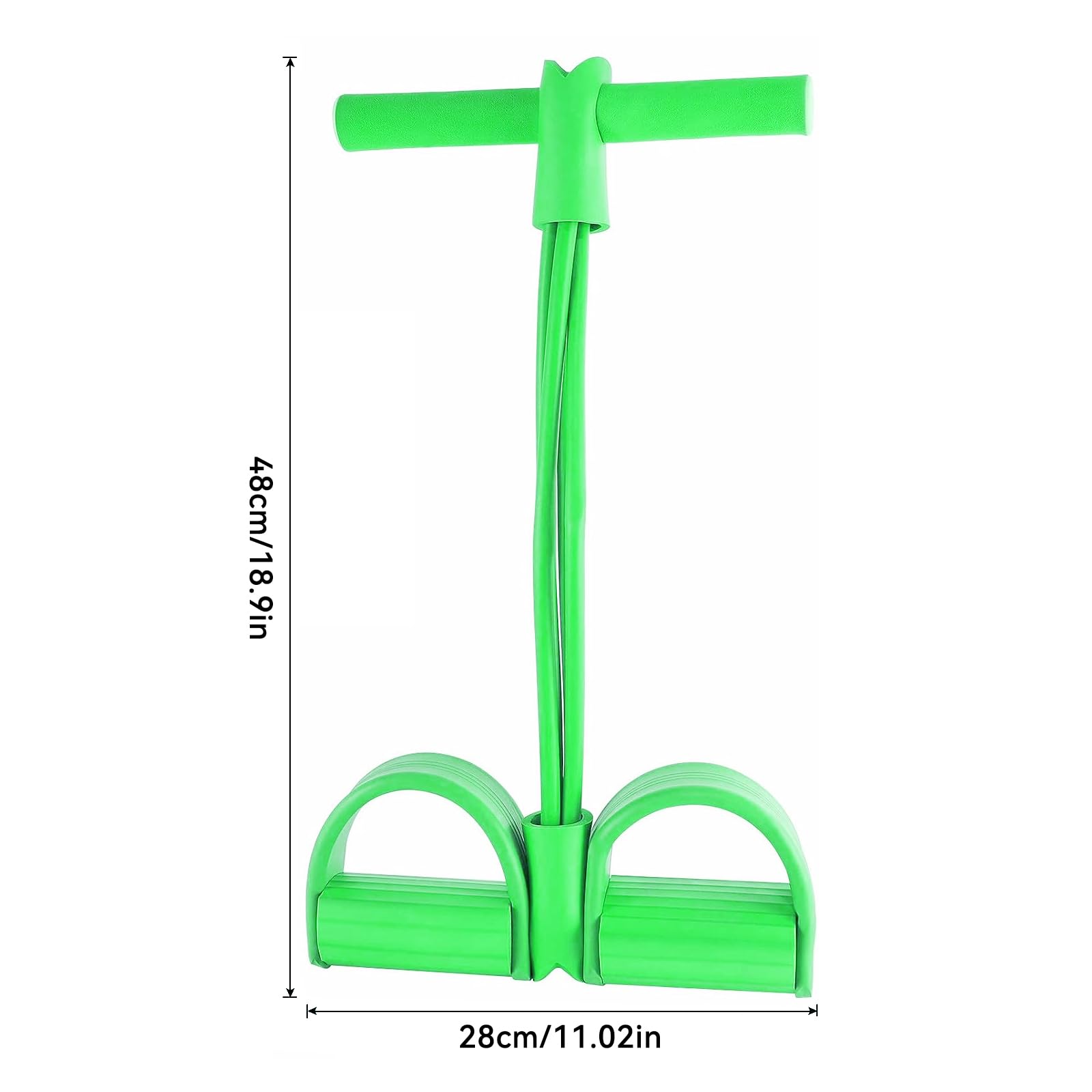 Bande de Résistance Pédale,Guador 2 Pcs 4 Tubes/ 6 Tubes Élastique Fitness Pédales Poignées Cordes à Étirer Traction élastique pour Pédale Jambes étirement Formation Minceur Multifonction Corde