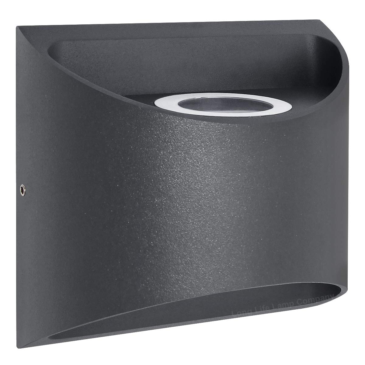 Long Life Lamp Company Modern LED Outdoor Wall Light Black Up Down Twin Garden Lantern Cool White ZLC325CW