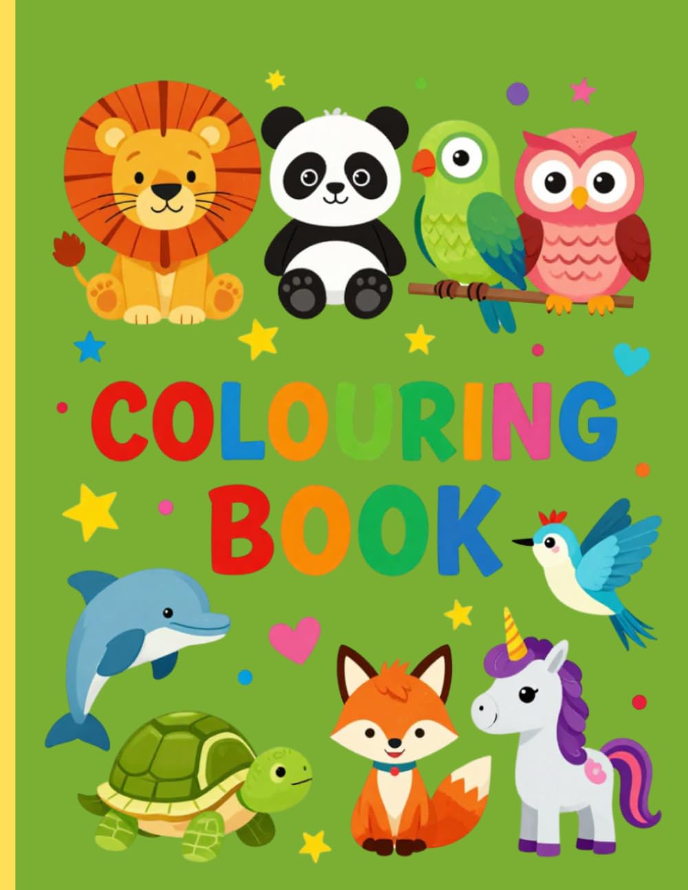 Big & Bold Coloring Book for Kids (Ages 3-6): Fun, Cute, and Super Easy Animals & Nature Scenes for Preschoolers