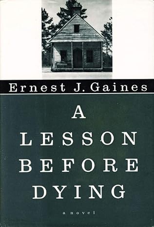 Book cover with a photo of a small wooden house