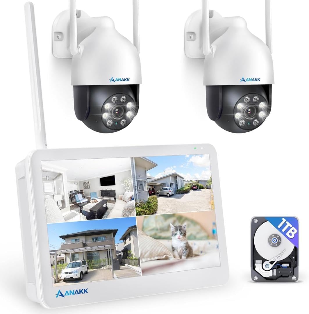 500万画素対応・360°全方位監視・夜間カラー撮影 防犯カメラ　1TB モニタ 500万画素対応・360°全方位監視・夜間カラー撮影 防犯カメラ 1TB