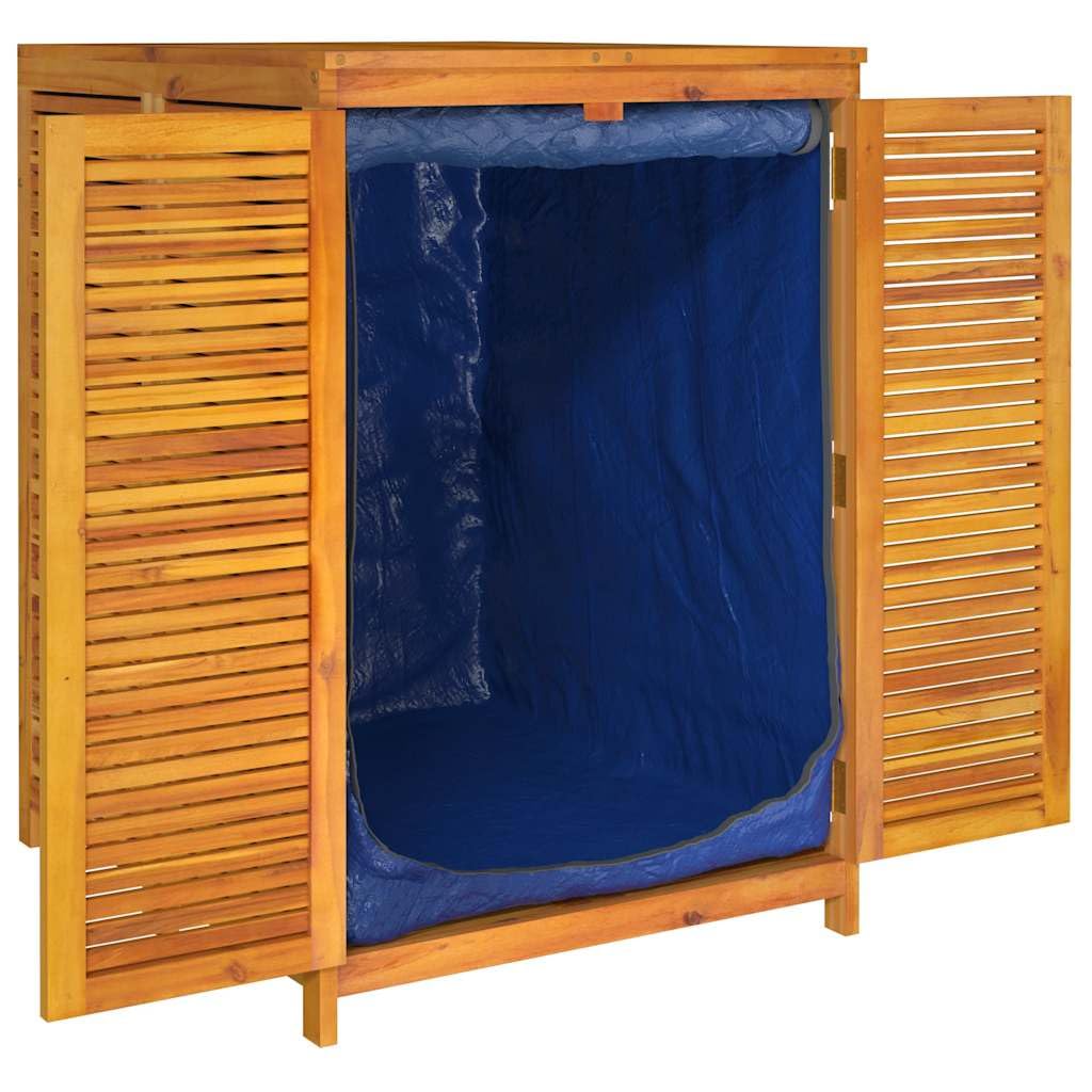 Cassapanca da giardino, 70 x 87 x 104 cm, in legno massiccio di | contenitore per esterni, per cuscini, coperte, con porte, sacchetto impermeabile, istruzioni di montaggio (lingua italiana