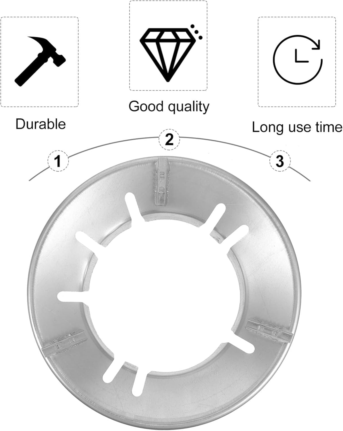 Glozzeria 1 Piece Gas Saver Burner Stand Gas Burner Cover Gas Saver Jali Home Gas Stove Fire & Windproof Energy Saving Stand Gas Stove Stand Max Gas Saviour Organization and Storage 1