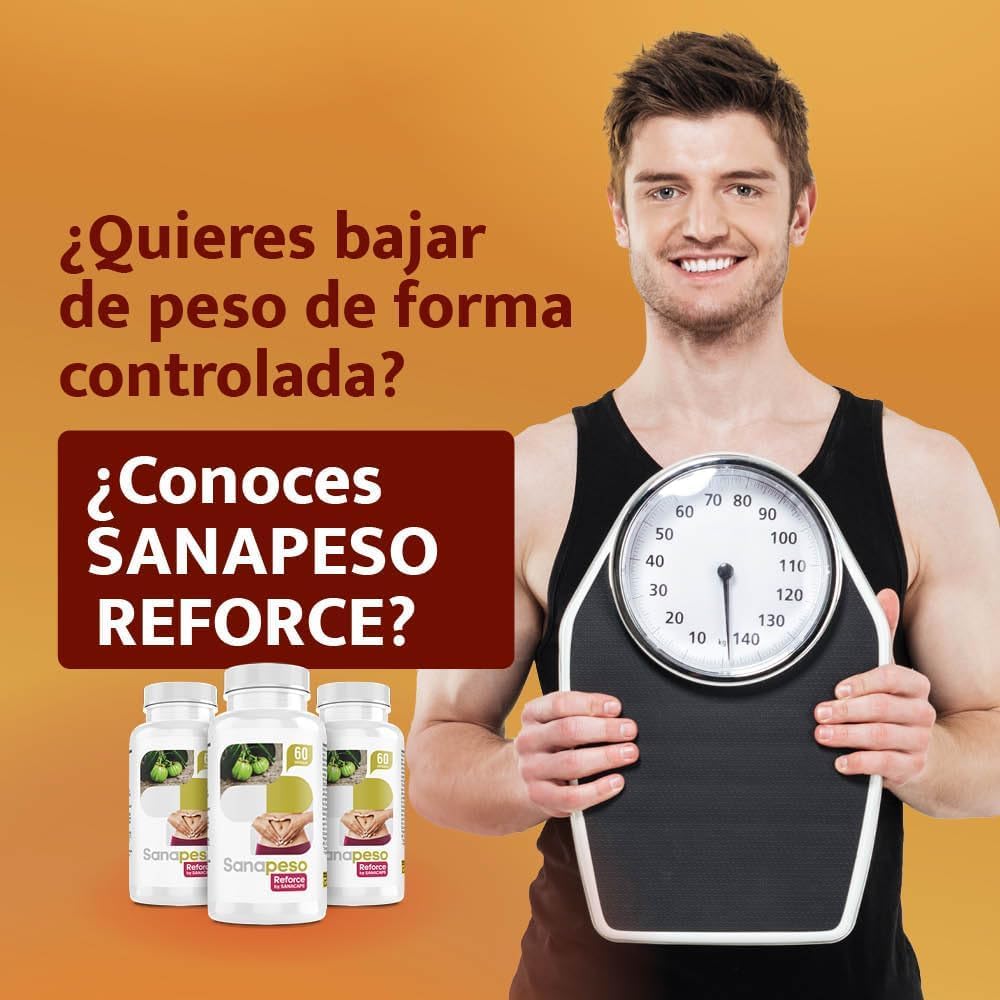 Cápsulas Naturales para el Control de Peso - Con Garcinia Cambogia | Berberis Vulgaris y Morus Alba - Efecto Saciantee - ayuda A promover una pèrdida de peso saludable- 3 BOTES -SANACAPS