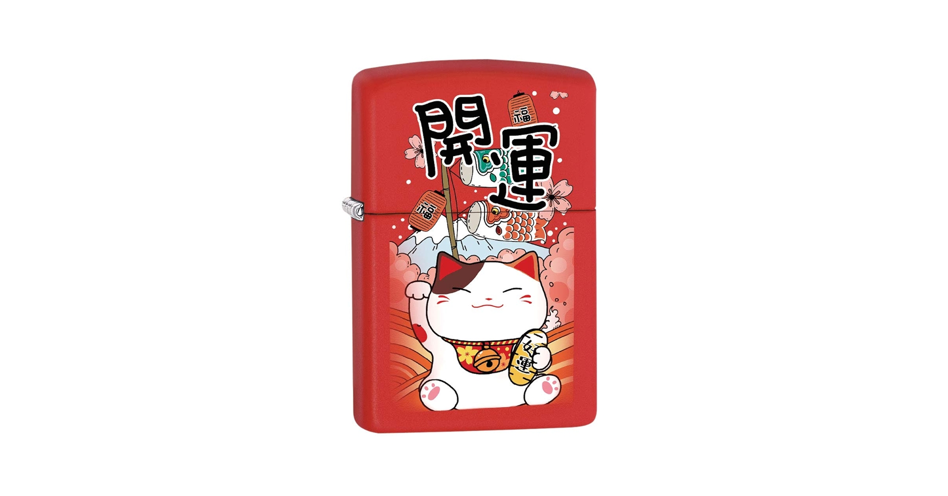Amazon.com: Zippo Lighter: Lucky Cat - Red Matte 80722