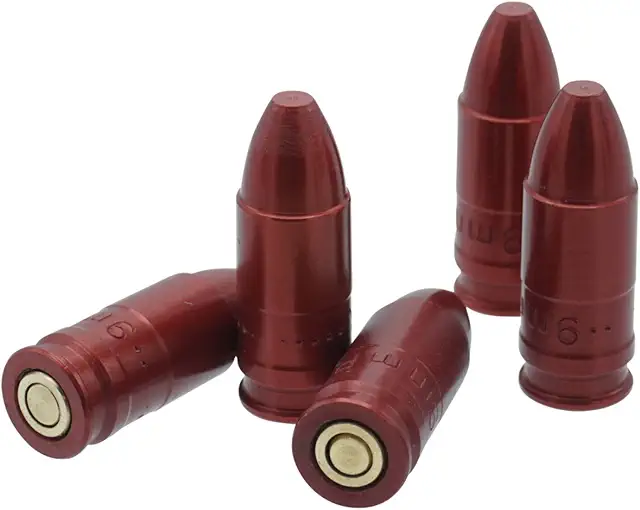 WPW Pufferpatronen 9mm Luger Aluminium - 5 Stück für Waffenpflege