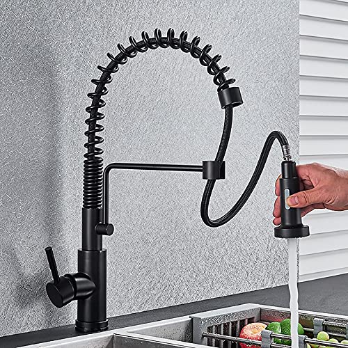 Robinet à détection tactile pour évier de cuisine avec douchette rétractable - 5