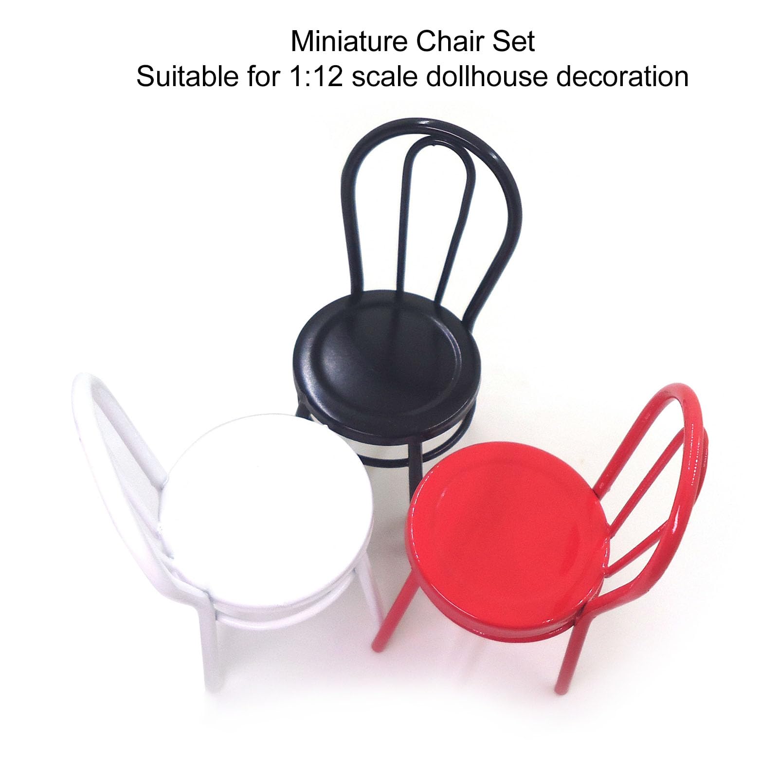 Miniatuur meubels schommelstoel, 2 stuks mini-stoelen decoratie