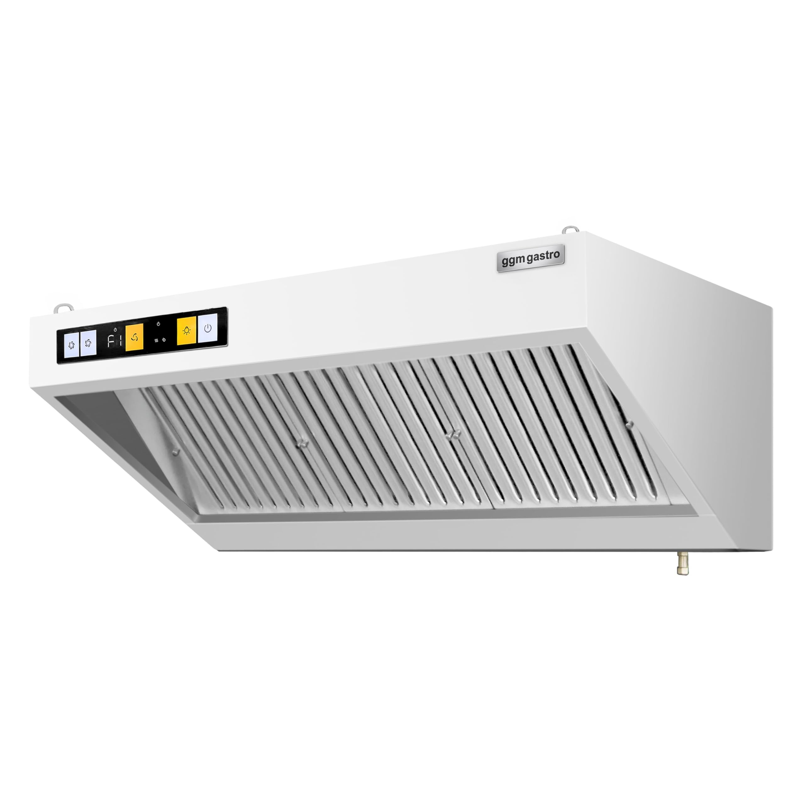 GGM Gastro Wandhaube mit Motor 1400mm | Hochwertiger Chrom-Nickel-Stahl, leistungsstarke Absaugung, einfache Reinigung, robuste Bauweise, für den Dauereinsatz
