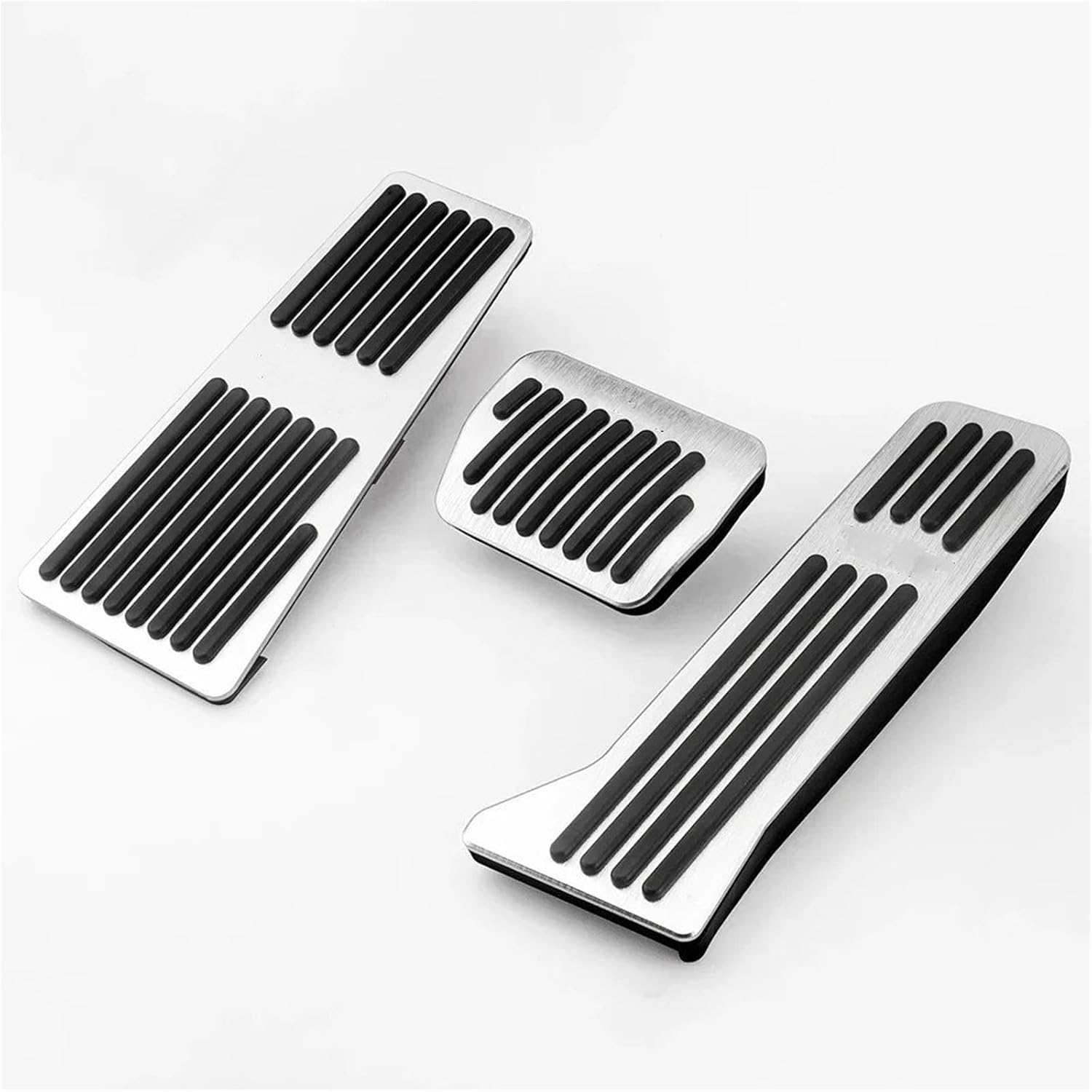 Non-Slip Car Pedals Car Accelerator Footrest Pedal Brake Clutch Pad For Mazda 2 3 6 BM GJ CX-5 CX5 KE KF CX-3 CX7 CX-8 CX-9(LHD AT 3pcs Silver)
